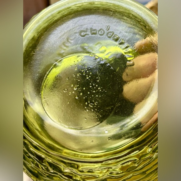 National Potteries Rippled Glass Planter/ vase 7" Columbus, Ohio - Picture 5 of 6